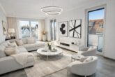Exklusive 4-Zimmer-Penthousewohnung mit Dachterrasse und hochwertiger Ausstattung - Wohnzimmer peg