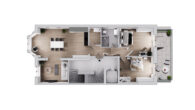 Außergewöhnliche luxuriöse 4 Zimmer Wohnung - Grundriss 2 OG