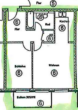 Neuwertige 2-Zimmer Neubau-Wohnung im Herzen von Nauen zu vermieten - Grundriss